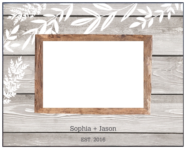 CustomPictureFrames.com 6x10 Frame Blue Solid Wood Picture Frame Width 0.75 Inches | Interior Frame Depth 0.625 Inches | Cielo Contemporary Photo