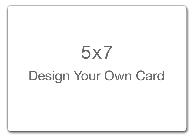 5 Landscape Blank Photo Greeting Cards, 5X7 Black cards, Original