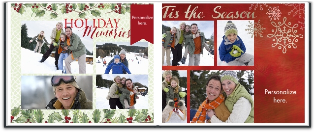 4x6 Santa Photo Album, 5x7, 8x10 Personalized Christmas Photo Book