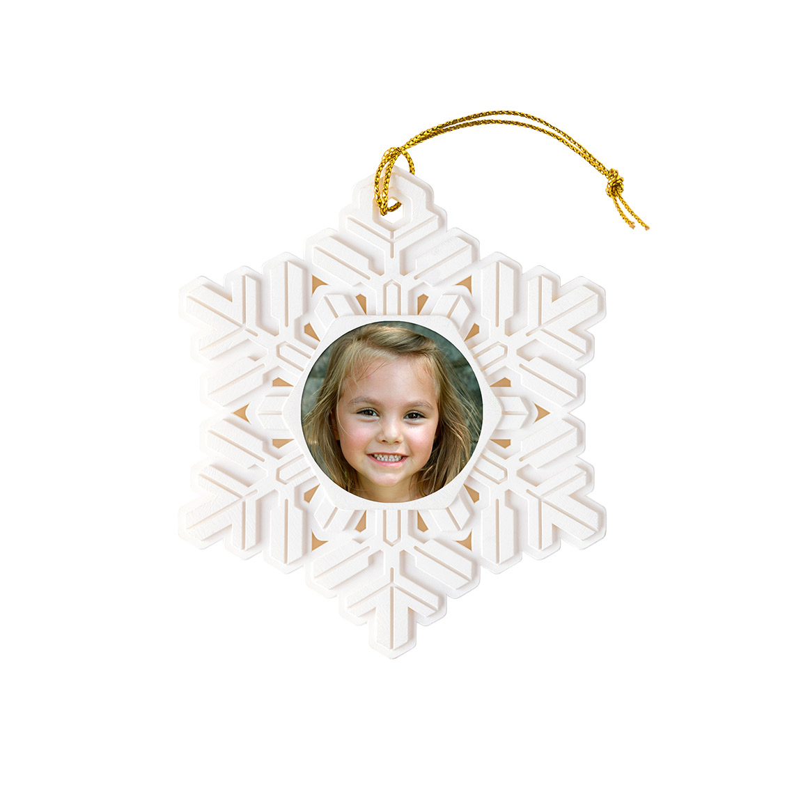Icon Resin Snowflake Ornament
