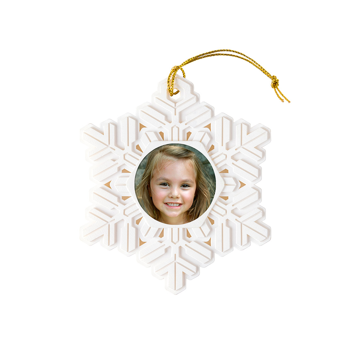 Resin Snowflake Ornament, Gifts, 1.25, White, Full Photo, Glossy Photo Paper , CVS