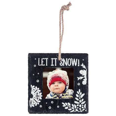 Slate Let It Snow Ornament