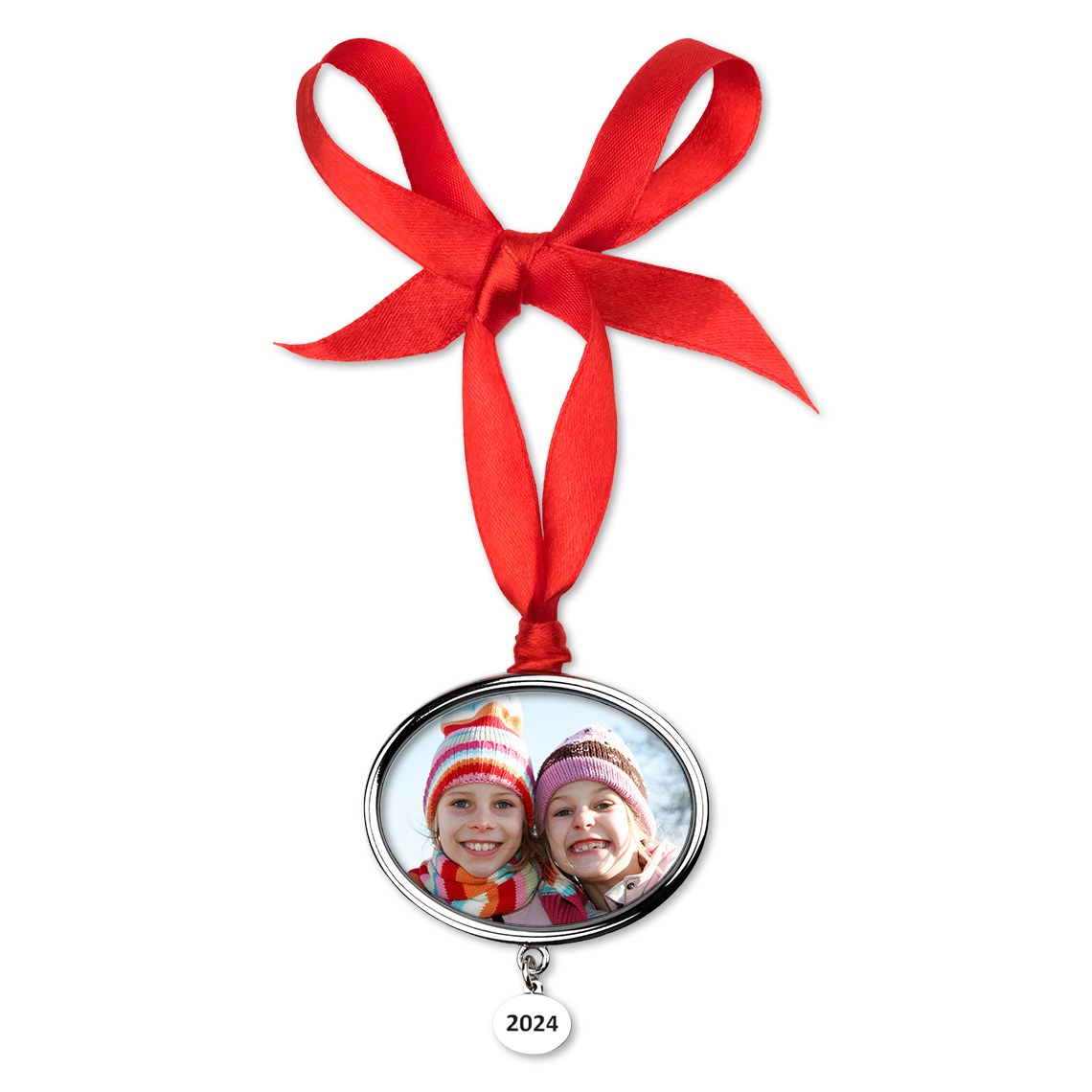 2024 Christmas Photo Ornament, Gifts, 1.6x2.1, White, Full Photo, Glossy Photo Paper , CVS