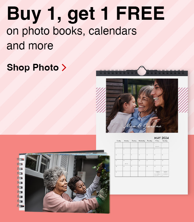 BOGO Free Cards, Photo Books, Gifts, Wall Décor, and Calendars