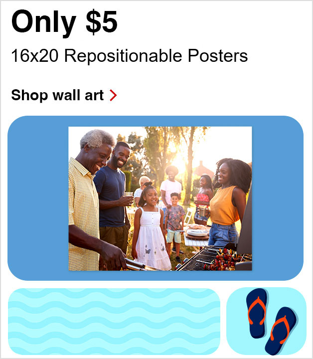 $5 16x20 Repositionable Posters