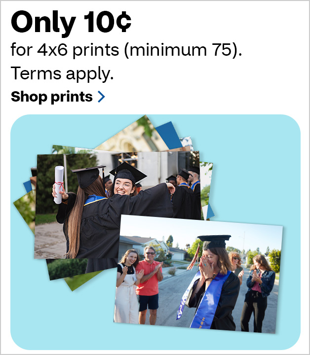 10¢ 4x6 Prints (min. 75)