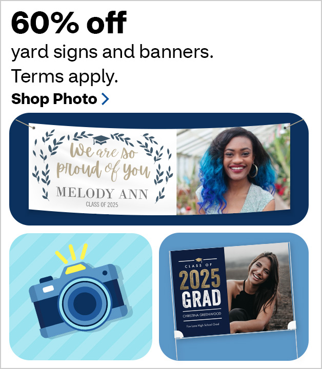 60% off Yard Signs + Banners