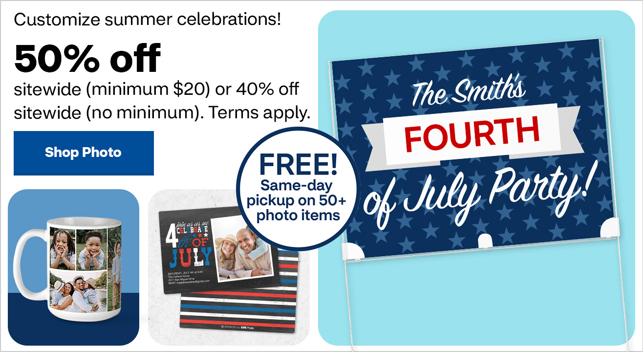 50% off Sitewide (min. $20) or 40% off Sitewide (no min.)