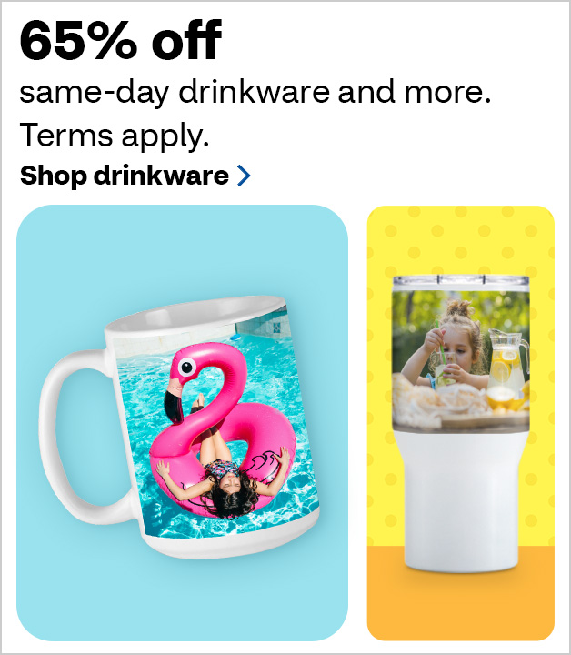 65% off Same Day Posters, Wall Tiles, & Drinkware