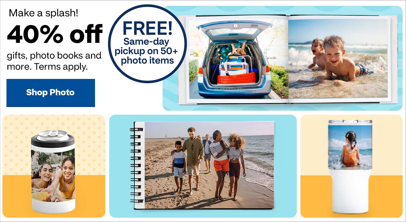 40% off Photo Books, Gifts, Calendars, and Document Printing