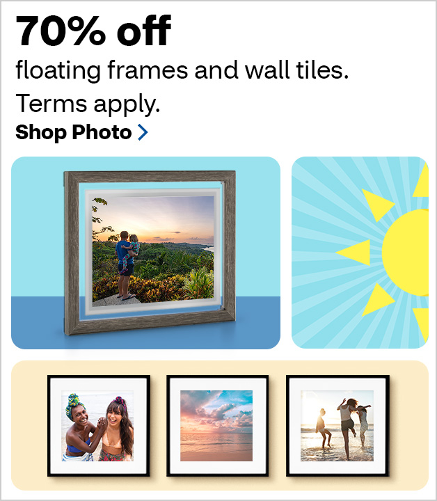 70% off Wall Tiles and Floating Frames