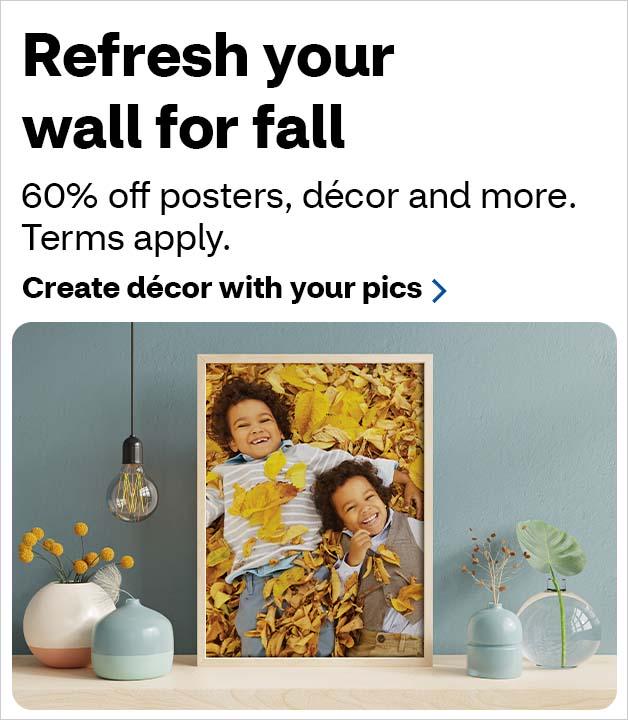 60% off Posters, Wall Décor, and Framed Art Prints