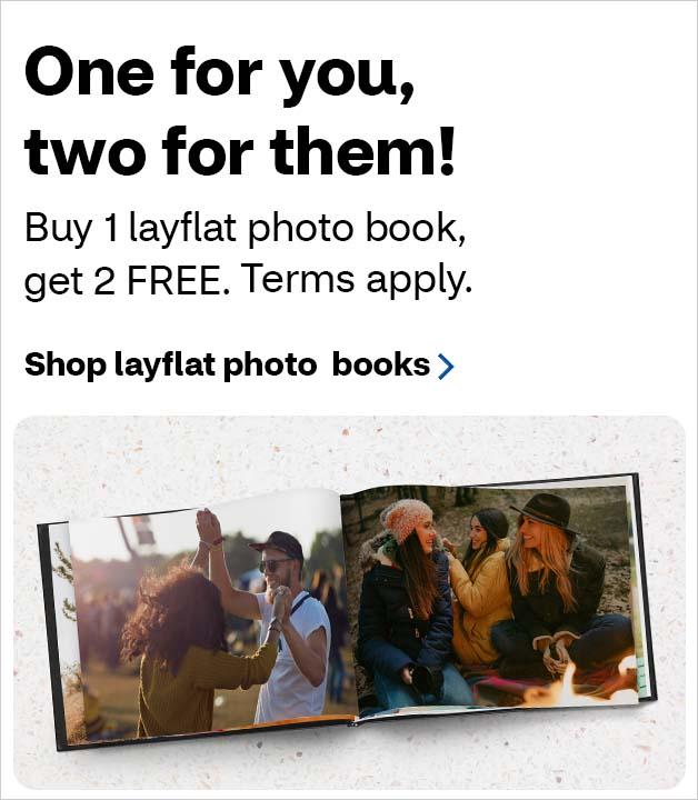 Buy 1, Get 2 Free Layflat Photo Books