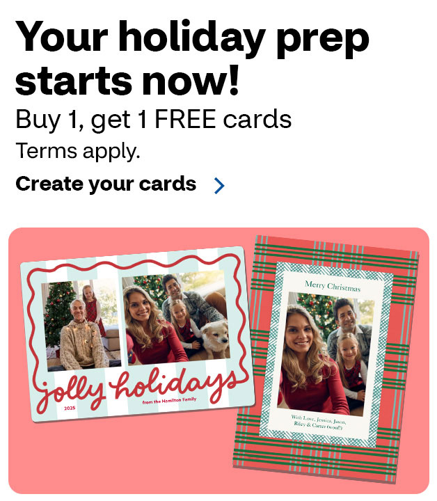 Buy 1, Get 1 Free Cards