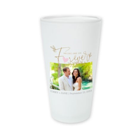 Frosted Pint Glasses